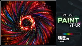 Swirling Paint Star - TOUCHDESIGNER tutorial 