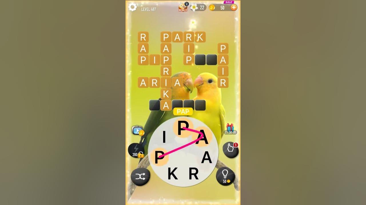 Word Crossy Level 487 YouTube
