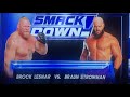 WWE-2K23- PS4- ( Brock Lesnar vs Brawn Strawman)-Full Normal One On One Match