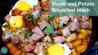 How to make Steak and Potatoes Breakfsat Hash Recipe