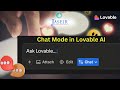 How to Use Chat Mode in Lovable AI | AI Assistant Tutorial Explained!