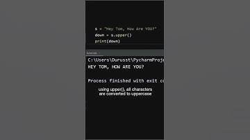 LOWER & UPPER in PYTHON #shorts #python #pythonprogramming