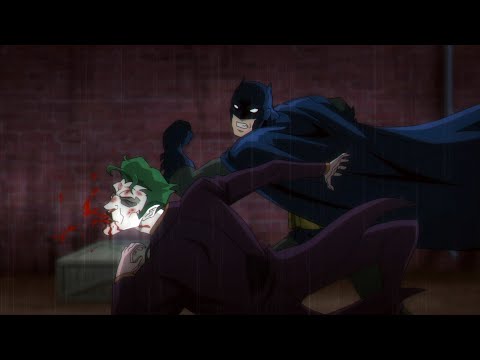 Batman batendo no Coringa sem parar por um crime que ele não cometeu
