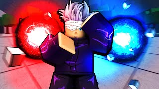 Using GOJO MOVESET in EVERY Battlegrounds Game on ROBLOX