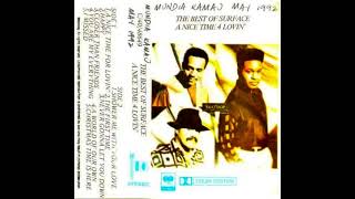 Cassette cover of the 1991 music album "The best of Surface: A nice time 4 lovin'" by Surface
