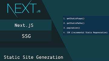 Next.js SSG(static site generation) : getStaticProps(), getStaticPaths(), pagination and ISR