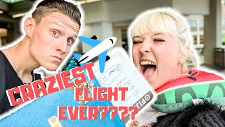 Craziest flight in the world?! Travelling 24 hours into the future!!
