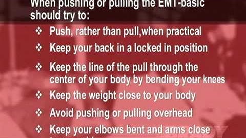 General Principles of Lifting and Moving