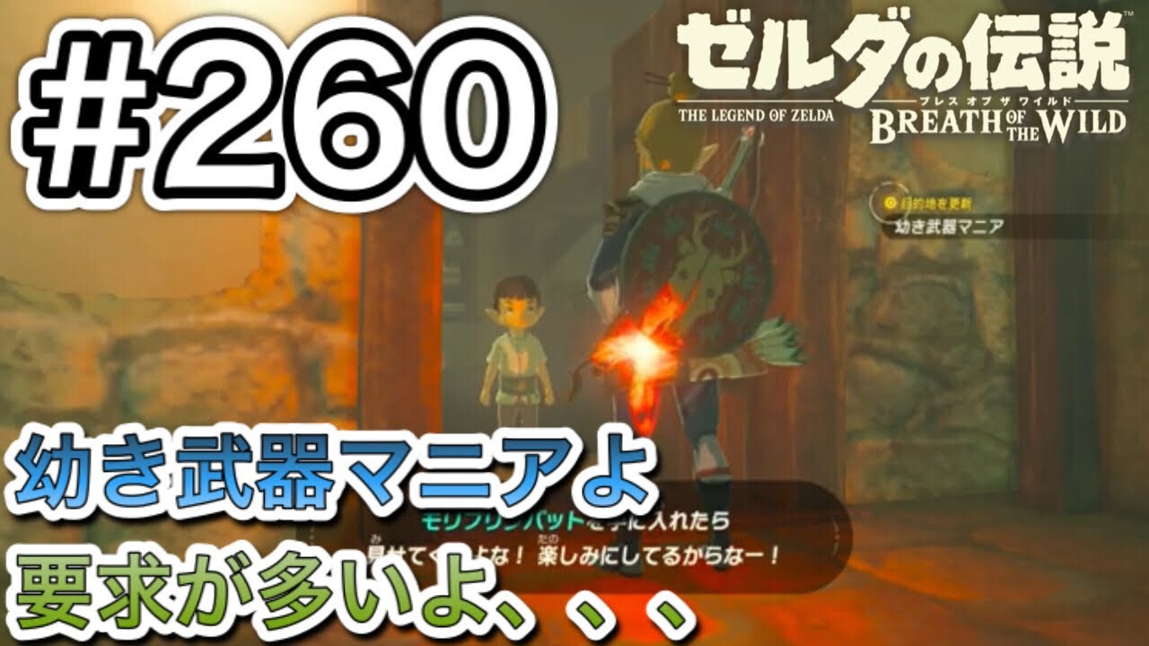 260 幼き武器マニアよ どれだけ見せれば気がすむんだ ゼルダの伝説 ブレスオブザワイルド Youtube