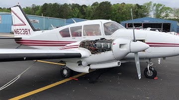 Piper Aztec First Start in 10 Years