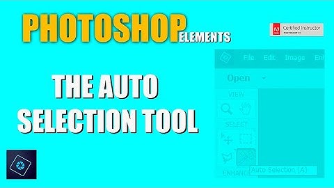 The Auto Selection Tool in Photoshop Elements