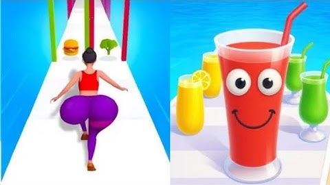 Twerk Race vs Juice Run 🍑🧃 | Funny Satisfying ASMR Gameplay | Android iOS Games #shorts​🎯🤯💥💔🧠