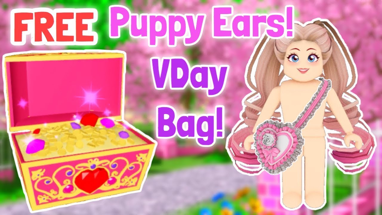 Free Puppy Ears And Valentines Bag In Chests Royale High Leaks