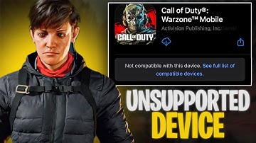 HOW TO PLAY WARZONE MOBILE IN UNSUPPORTED DEVICES !