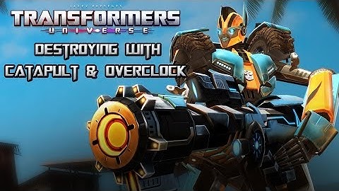 Transformers Universe - Destroying with Catapult & Overclock (BETA Gameplay)