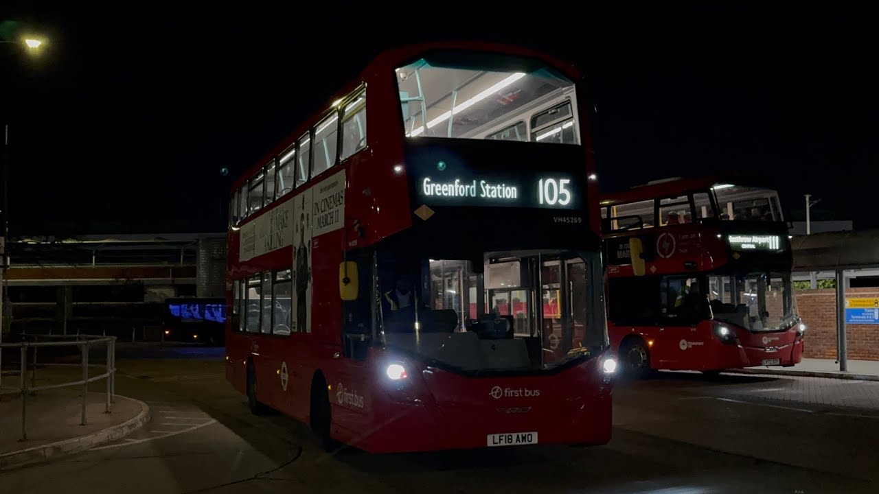 London buses at Heathrow Airport Central 28/02/26