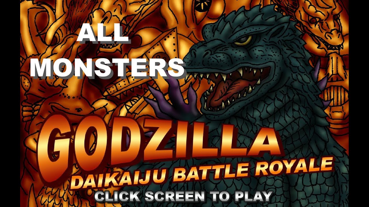 godzilla daikaiju battle royale all monsters youtube