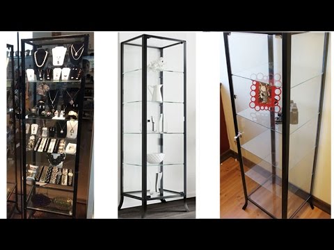 Bhg Glass Curio Cabinet Display Showcase Assembly Youtube