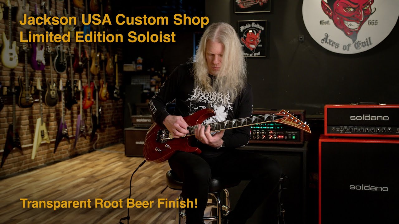 2024 Jackson USA Custom Shop Quilt Top Soloist Transparent Root 