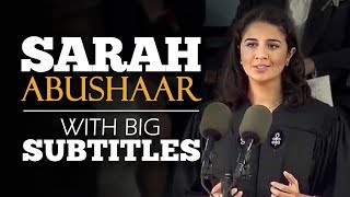 ENGLISH SPEECH | SARAH ABUSHAAR: The Harvard Spring (English Subtitles)