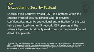 ESP - Encapsulating Security Payload