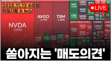 숏쟁이 : 비싸다, 사기다, 팔때가 왔다 vs 롱쟁이 : 실적좋다, AI 안쓸거야?, 아몰랑 저가매수!!ㅣ[아침시황&미국마감] #251112