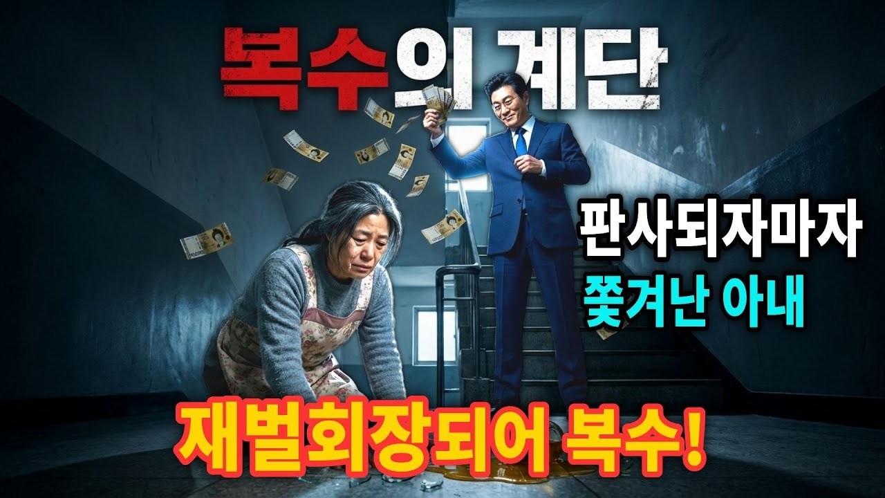 고시원 청소하며 남편 판사 만들었더니, 창피하다며 버린 남편… 아내는 한 달 뒤 재벌회장으로 돌아왔다