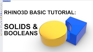 Rhino3D Basic Tutorial: Solids and Booleans
