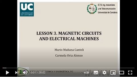 E&T: Lesson 3.  Magnetic circuits and electrical machines (3.1, 3.2 + Examples 1, 2)
