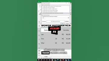 Bordas Automática no Excel