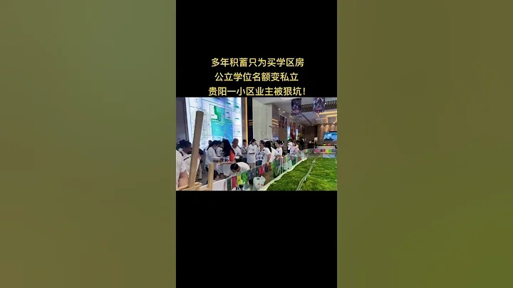 高高興興的拿出多年積蓄、買了好的學區房、交房後學位公立變私立、廣大業主維權 - 天天要聞