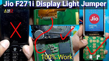 Jio F271i Display Light Jumper Jio Display Light Problem Jio Display Light Jumper Step By Step