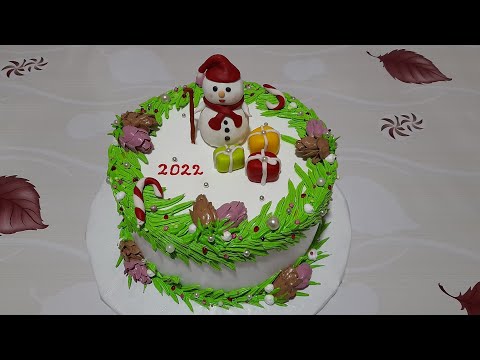Новогодние Tорты ☃️🎄🎂 Newyear Cakes 🎄☃️ Yeni tıl pastası Yeni il tortunun bəzədilməsi