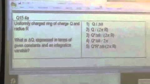 M & I II: Electric Field of a Ring Video 3 Part 2