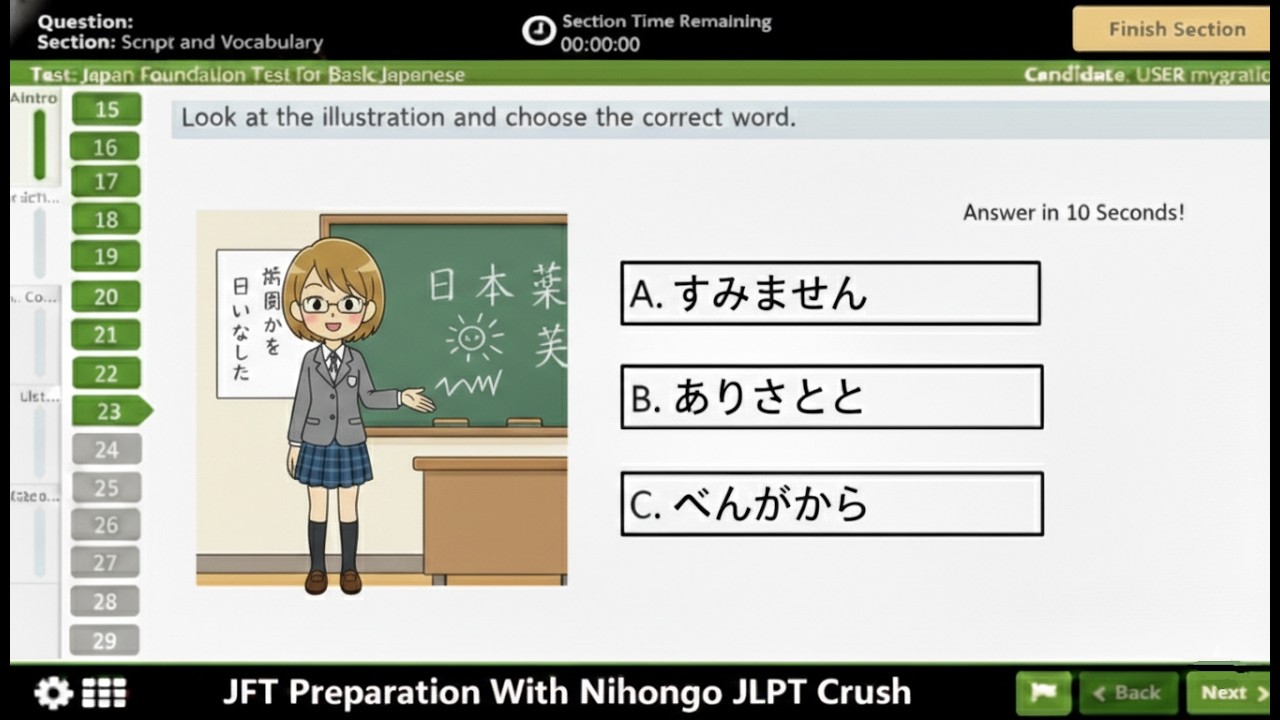 JFT Basic A2 Listening Sample Test with Answers | JFT Listening Practice
