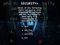Stay consistent 💪 #SecurityPlus #Cyber #ExamPrep #ITExam #Quiz