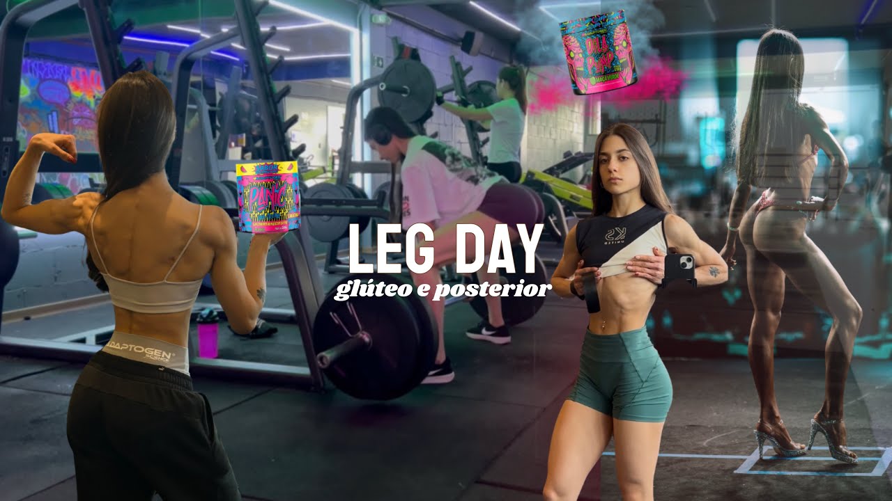 Primeiro Vlog do canal - um pouco do meu treino de Posterior e Glúteo 🍑