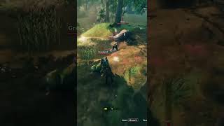 My friend learns the strength of bears in Valheim!