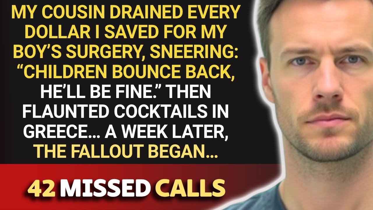 She Drained My Son’s Surgery Fund, Said “Kids Bounce Back.” A Week Later...