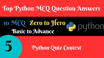 python gk questions answer-5 | python quize | MCQ| python practice #coding #learnpython #programming