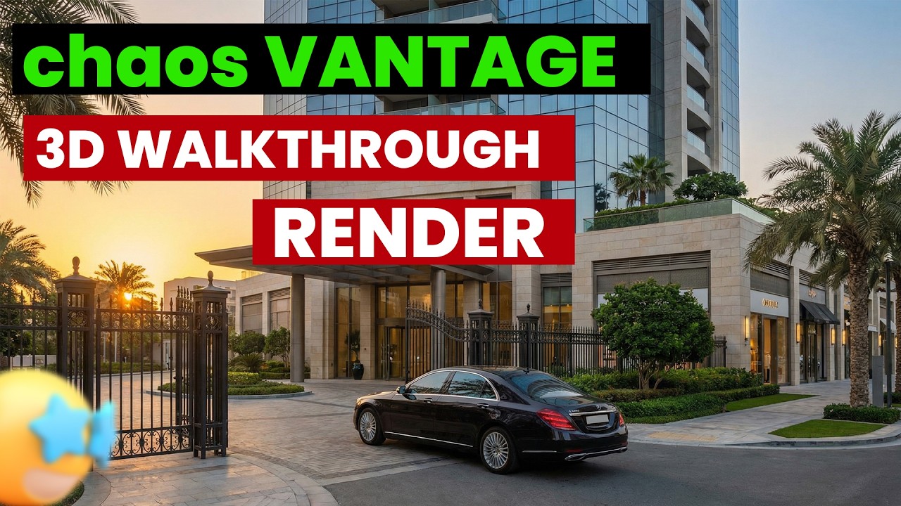 Fast 3D WALKTHROUGH RENDER Setting in CHAOS VANTAGE - YouTube