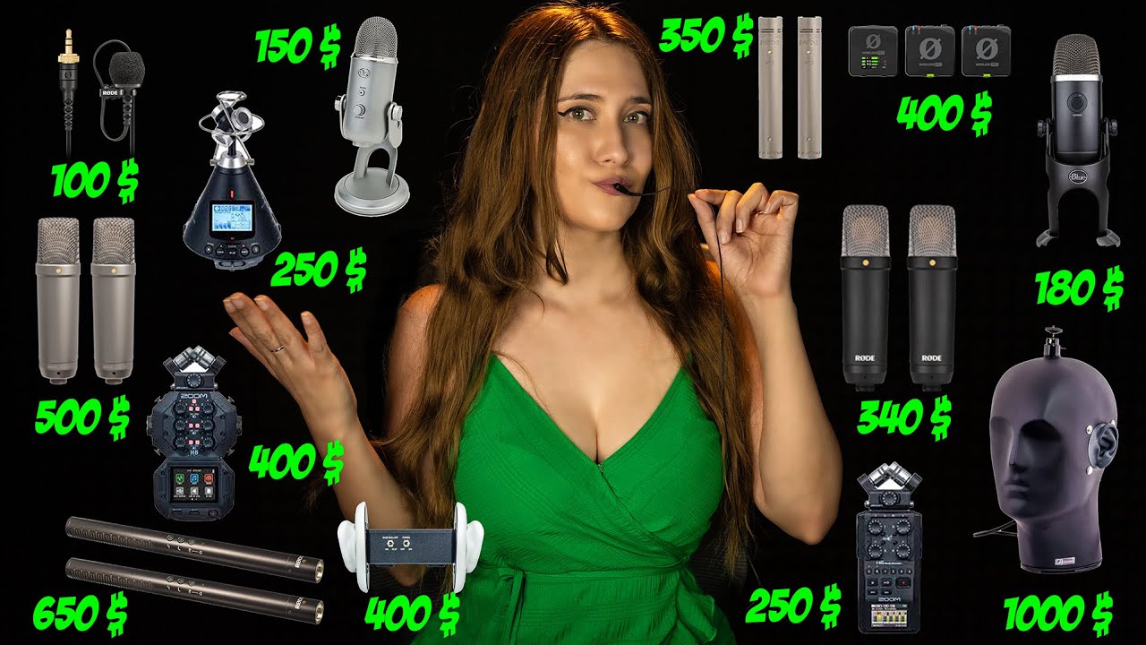 ASMR TEST DEFINITIVO: 14 Micrófonos, De $100 a $1000 - ¿Vale la Pena? | Asmr para dormir en español