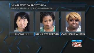 Charleston police arrest 7 in prostitution sting
