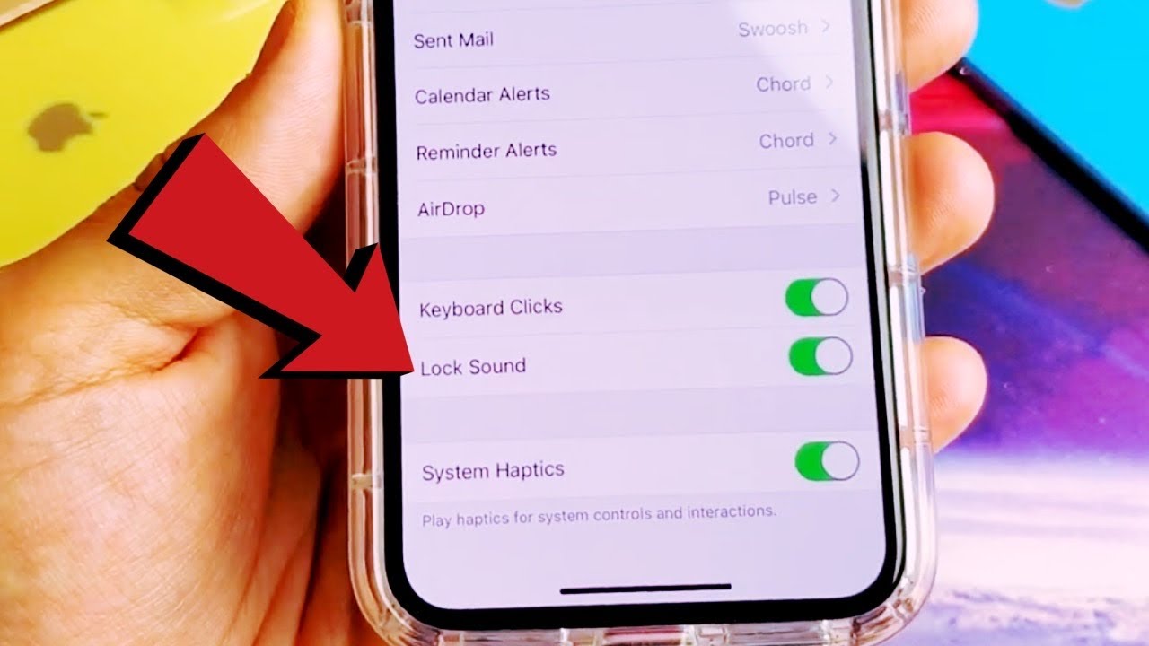 IPhone X XR XS 11 How To Turn Lock Click Sound On Off YouTube