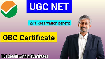 OBC for UGC NET. Reservation OBC NCL Certificate for NET. UGC NET 2022 OBC NCL reservation #ugcnet
