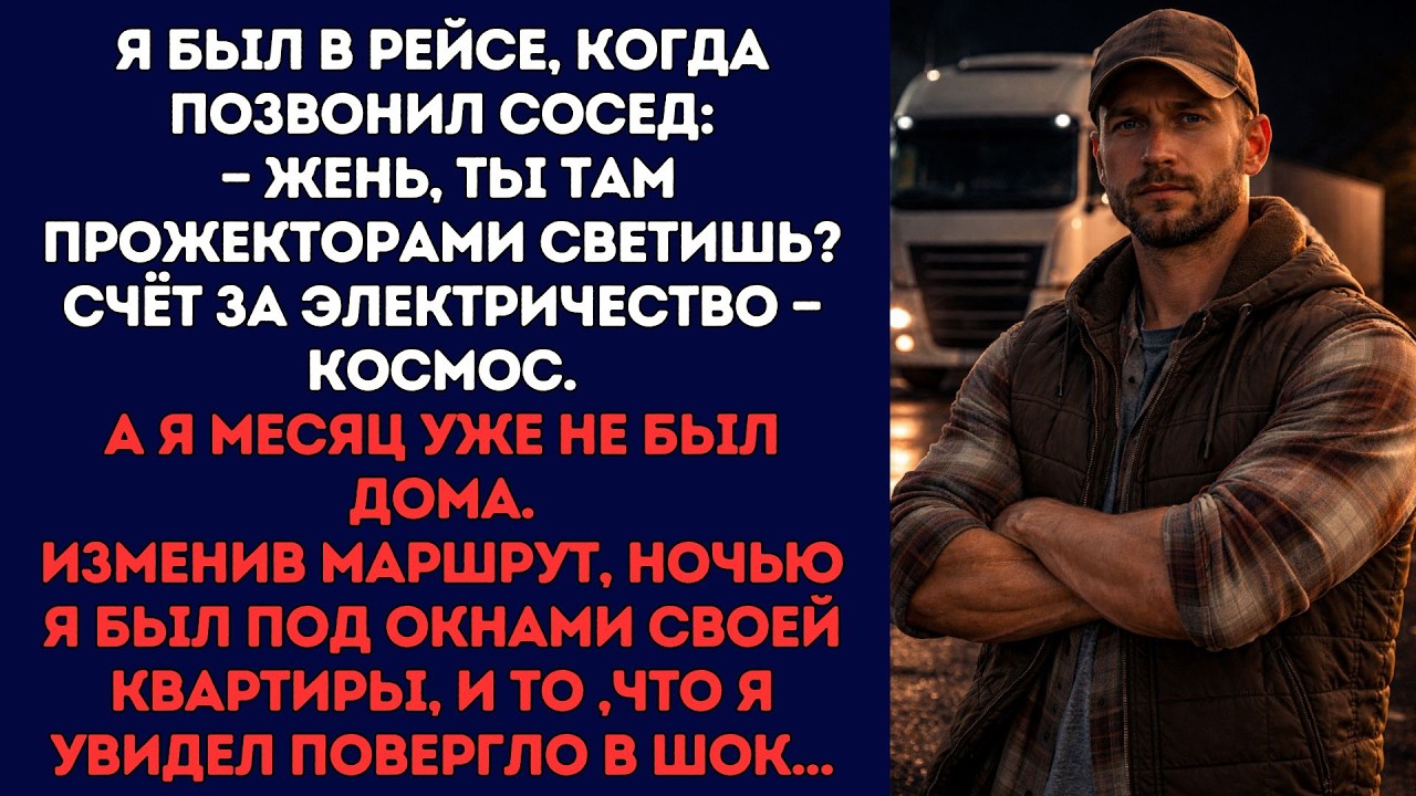 Жень, ты прожекторами светишь? Счёт за электричество — космос., смеялся сосед, а я месяц не был дома