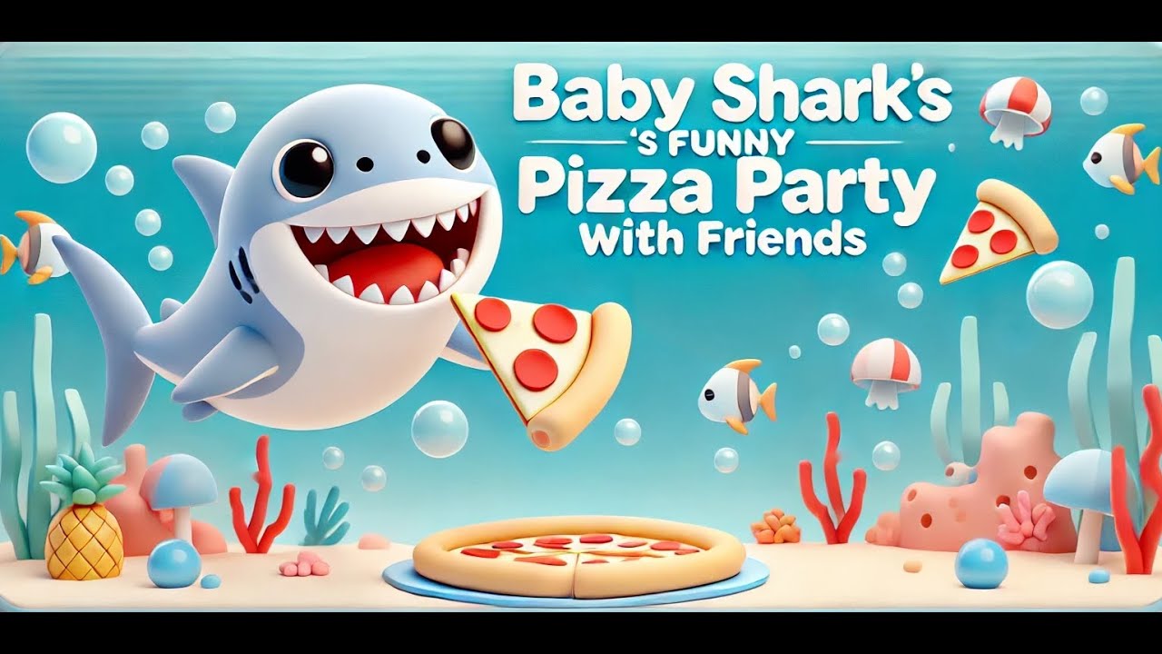 Nursery Rhymes: Baby Shark Funny Pizza Party  | Nursery Rhymes for Kids