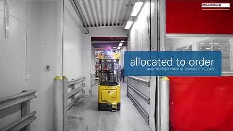 Follow an order in an AGV system