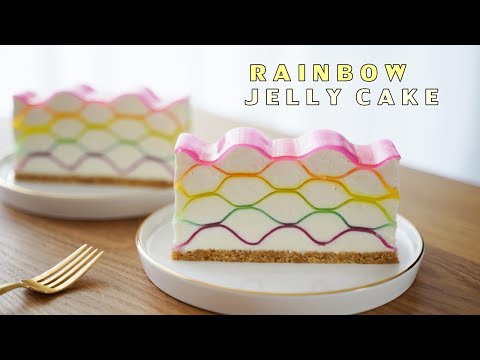      .  Rainbow Jelly Cheesecake  Amazing cake  Cup measure