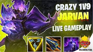 JARVAN CRAZY 1V9!!! - Wild Rift HellsDevil Plus Gameplay
